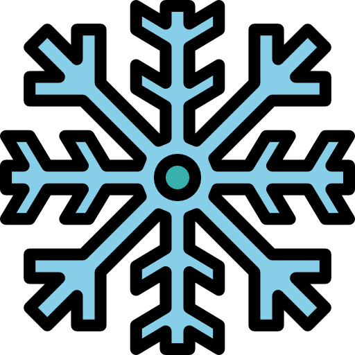 fiocco di neve Smalllikeart Lineal Color icona