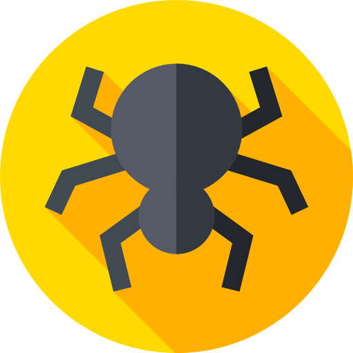 Spider Flat Circular Flat icon
