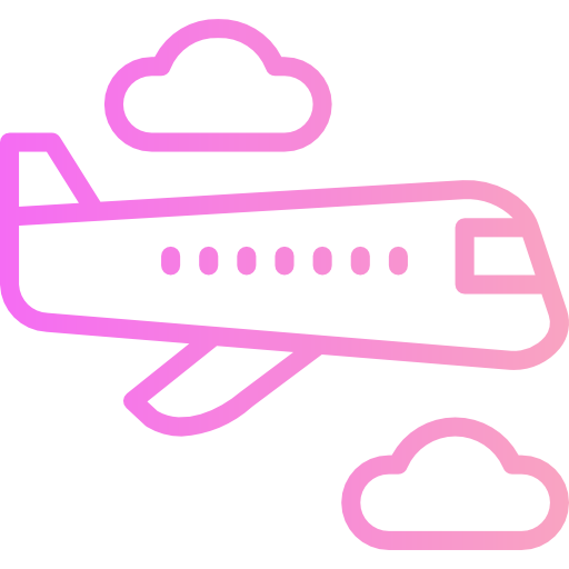 비행기 Smalllikeart Gradient icon