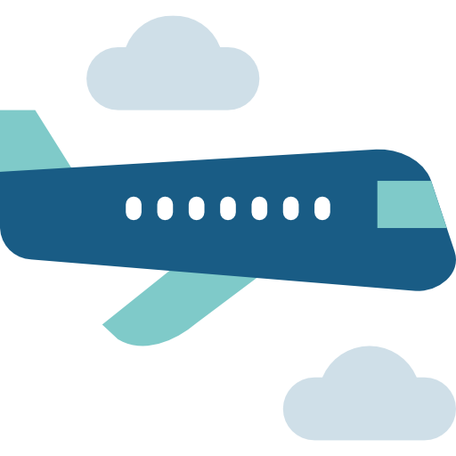 vliegtuig Smalllikeart Flat icoon