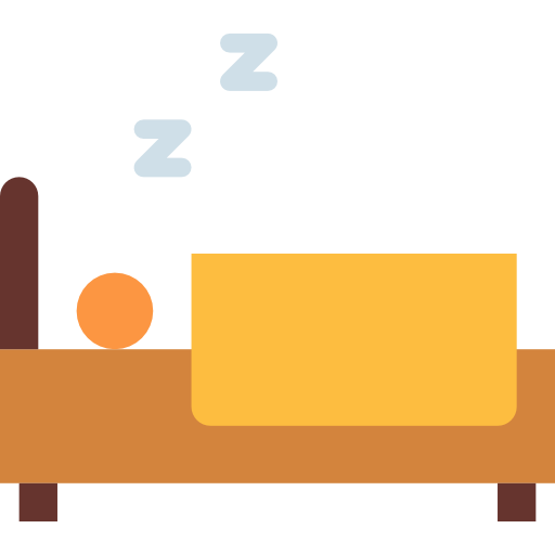 Sleeping Smalllikeart Flat icon