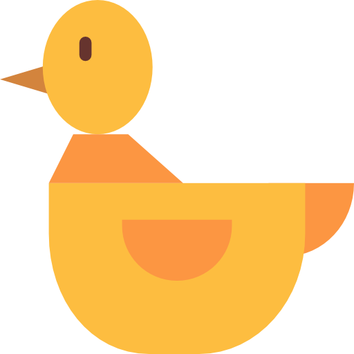 Rubber duck Smalllikeart Flat icon