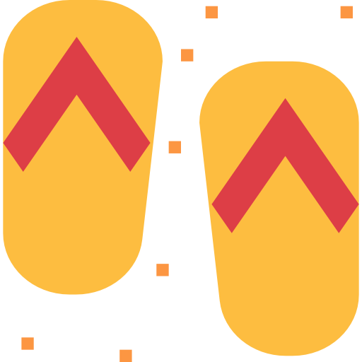 Flip flops Smalllikeart Flat icon