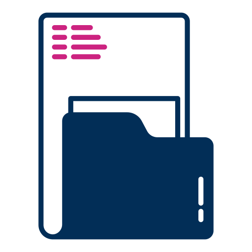 File and folder Generic color lineal-color icon