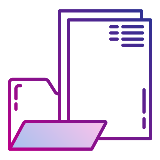 Файл и папка Generic gradient lineal-color иконка