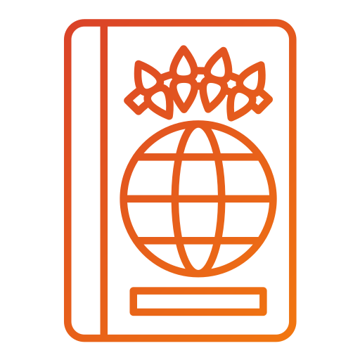 Passport Generic gradient outline icon