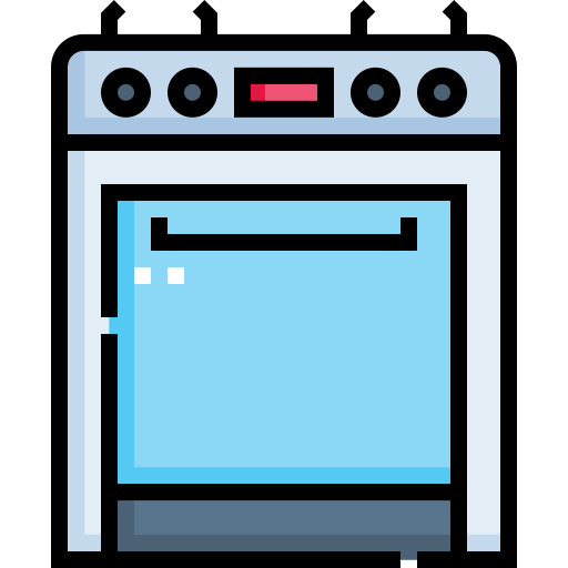Кухонная плита Detailed Straight Lineal color иконка