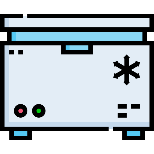 congelador Detailed Straight Lineal color icono