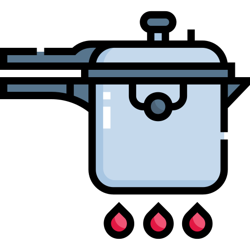 圧力鍋 Detailed Straight Lineal color icon