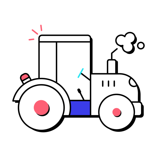 ciągnik Generic color lineal-color ikona