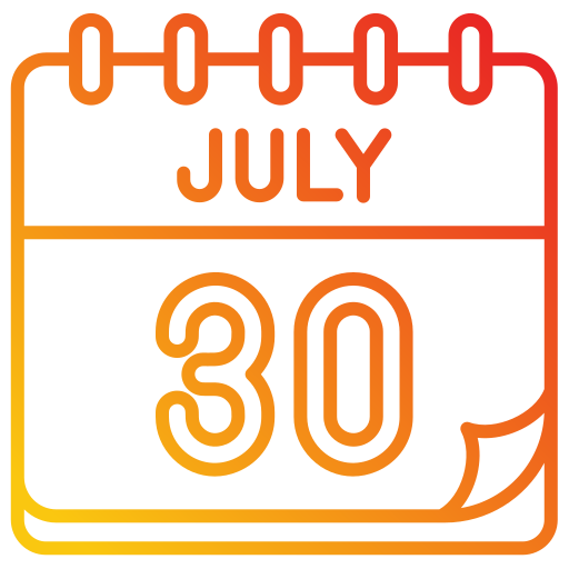 July Generic gradient outline icon