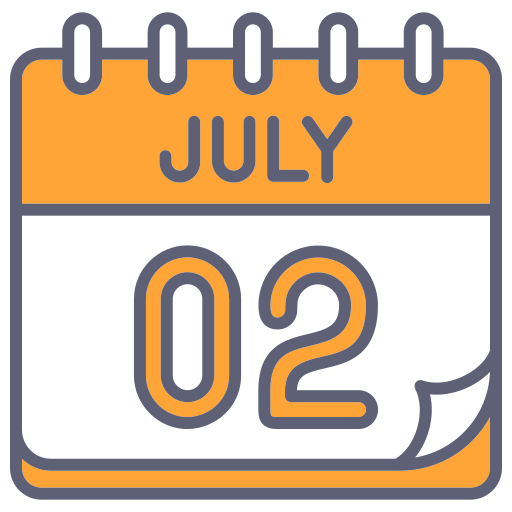 July Generic color lineal-color icon