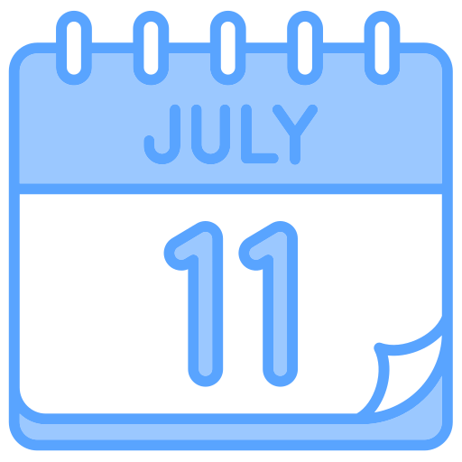 July Generic color lineal-color icon