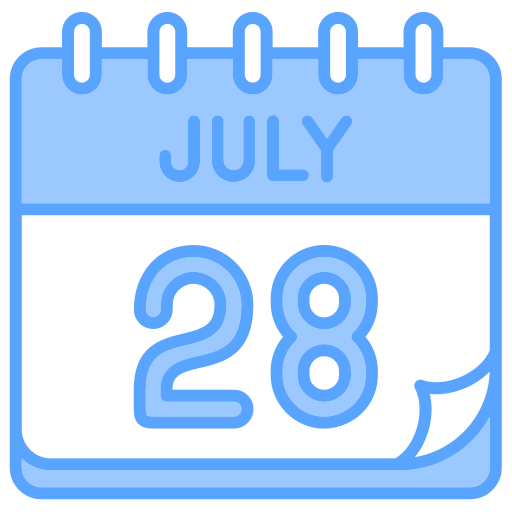 July Generic color lineal-color icon