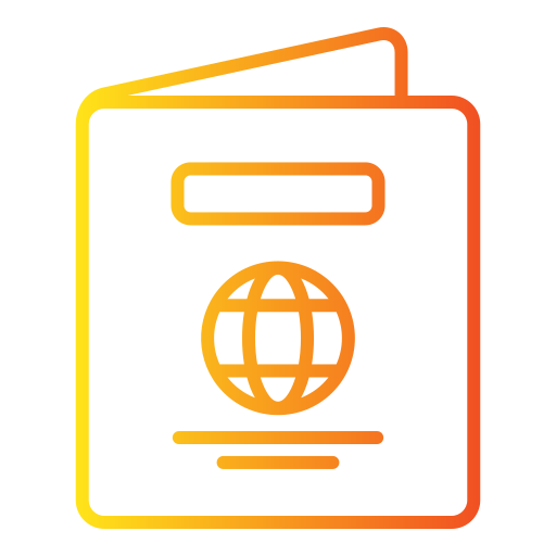 passaporto Generic gradient outline icona