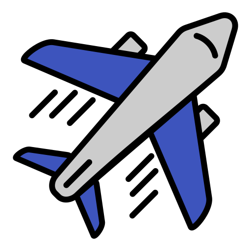 비행기 Generic color lineal-color icon