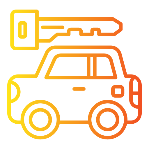 Car rental Generic gradient outline icon