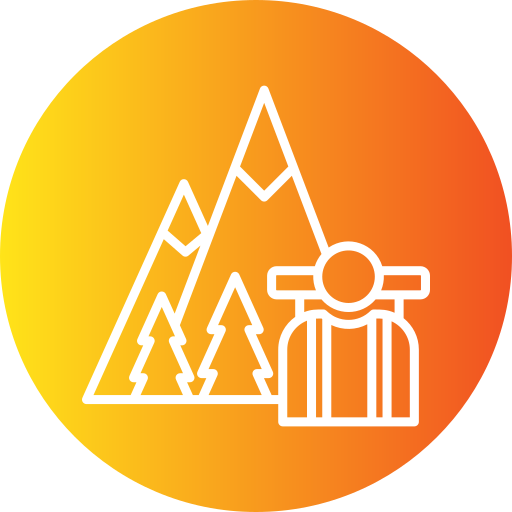 Hiking Generic gradient fill icon