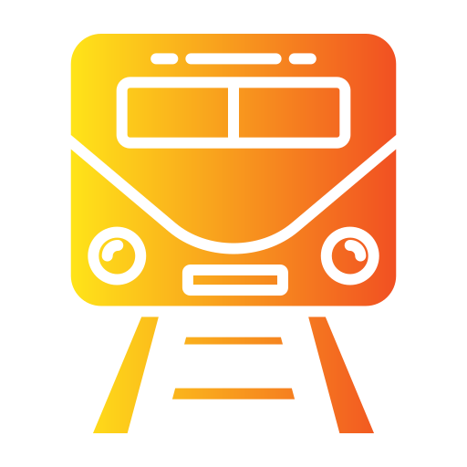 Train Generic gradient fill icon