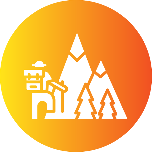 Hiking Generic gradient fill icon