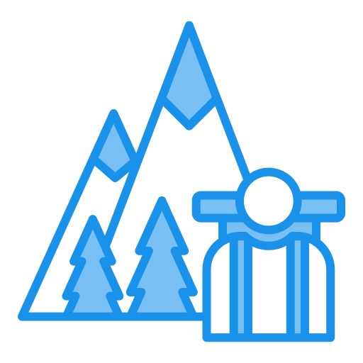 Hiking Generic color lineal-color icon
