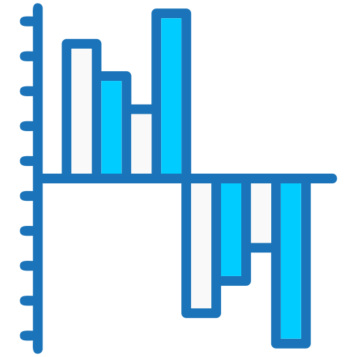Gantt chart Generic color lineal-color icon
