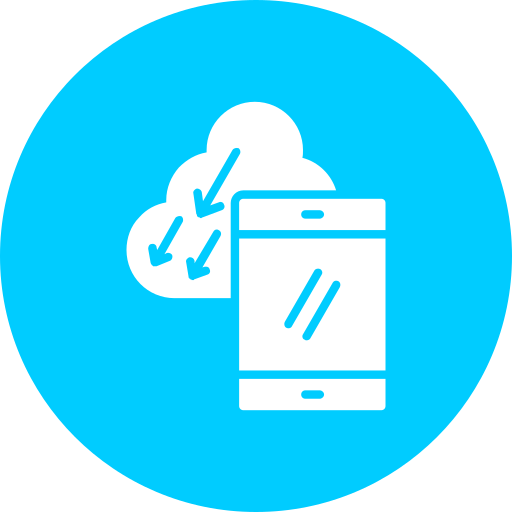 mobile cloud Generic color fill icon