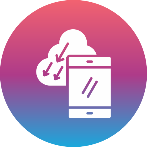 mobile cloud Generic gradient fill icon