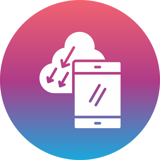 Mobile cloud Generic gradient fill icon