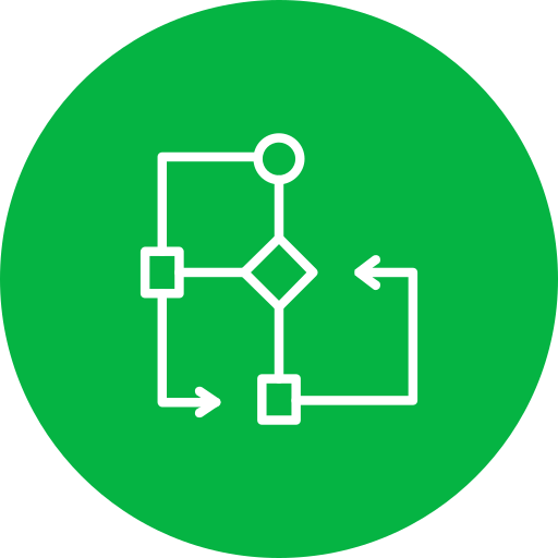 Flow chart Generic color fill icon