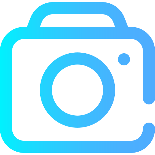camera Super Basic Omission Gradient icoon