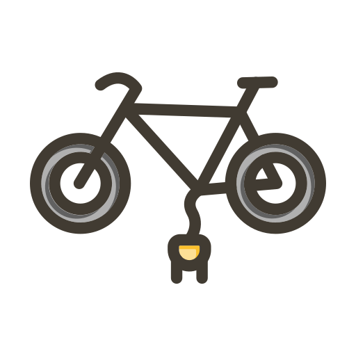 rower elektryczny Generic color lineal-color ikona