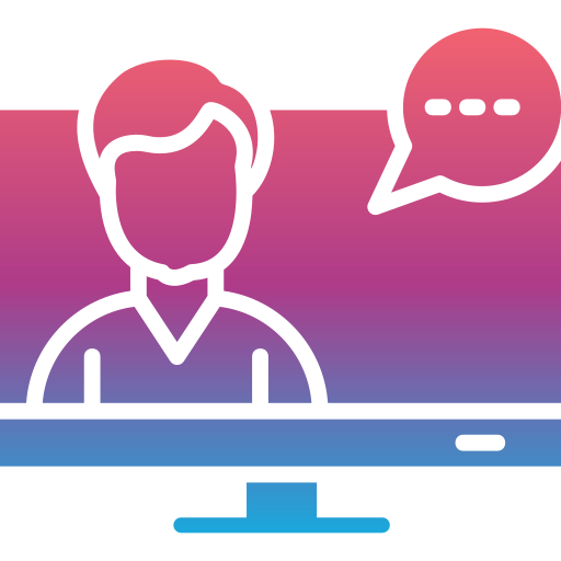 Video conferencing Generic gradient fill icon