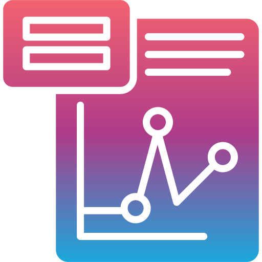 Line chart Generic gradient fill icon