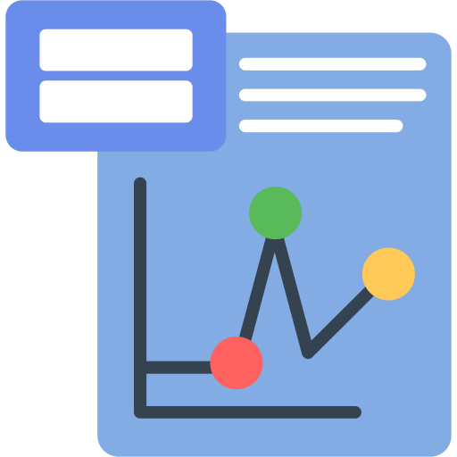 Line chart Generic color fill icon