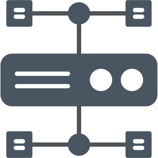 Cluster computing Generic color fill icon