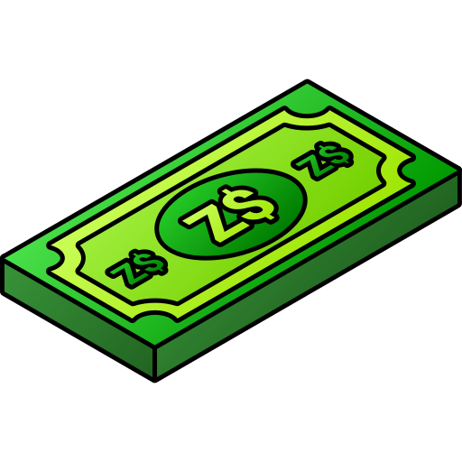 moneta dolar zimbabwe Generic gradient lineal-color ikona
