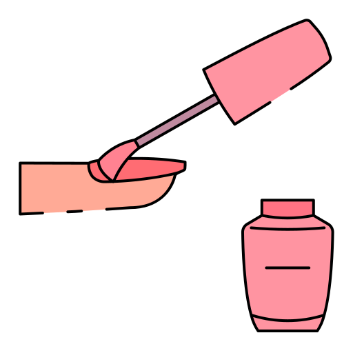 esmalte de uñas Generic color lineal-color icono