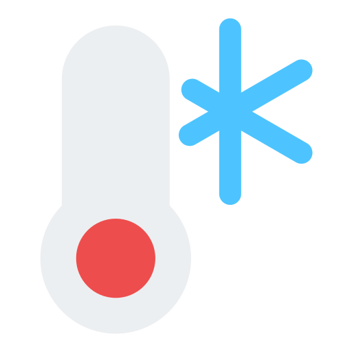 Cold temperature Generic color fill icon