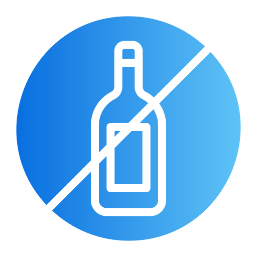 no alcohol Generic gradient fill icono