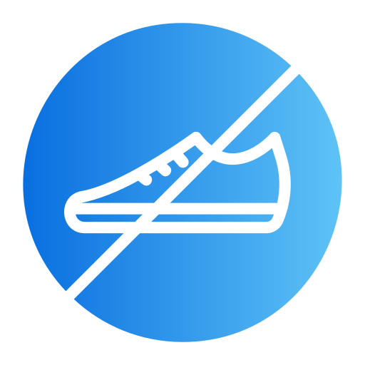 No shoes Generic gradient fill icon