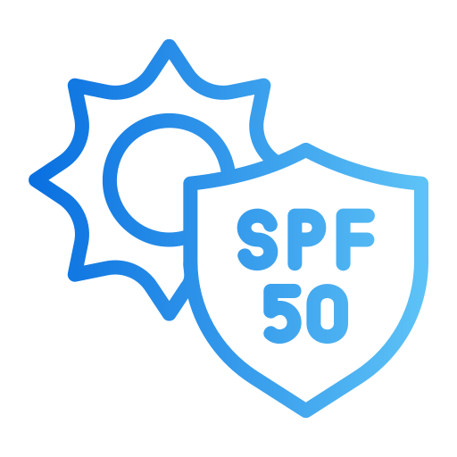 spf 50 Generic gradient outline ikona