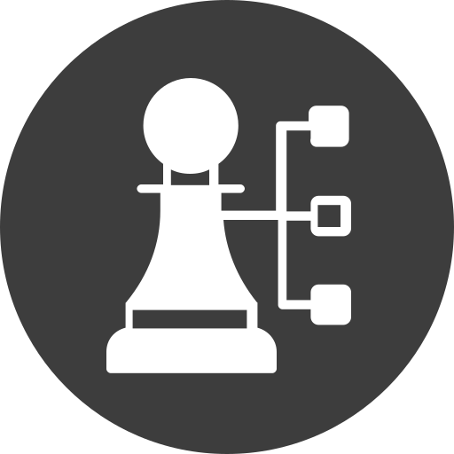 Схема шахматной фигуры Generic color fill иконка
