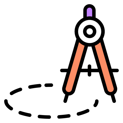 geometriekompass Generic color lineal-color icon