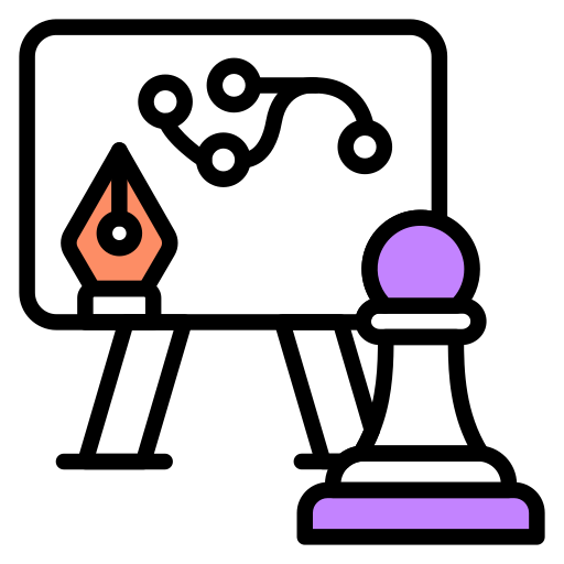 전략 기획 Generic color lineal-color icon