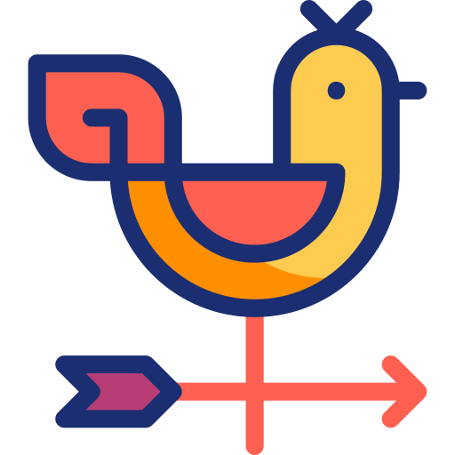 Weathercock Basic Accent Lineal Color icon