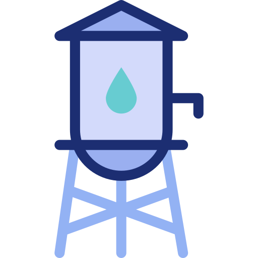 Water tower Basic Accent Lineal Color icon