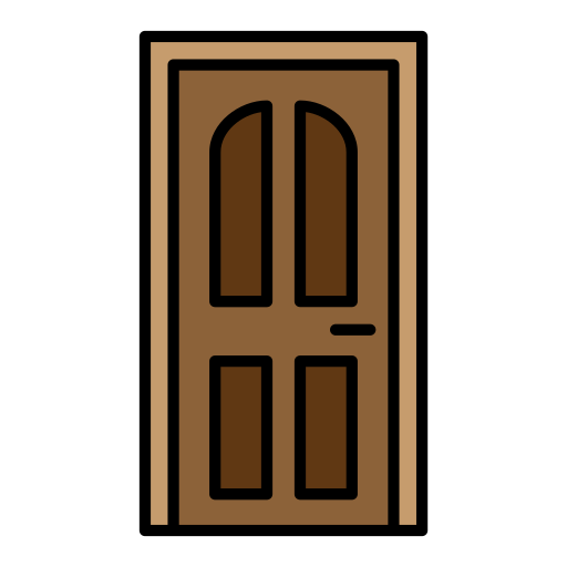 Door Generic color lineal-color icon