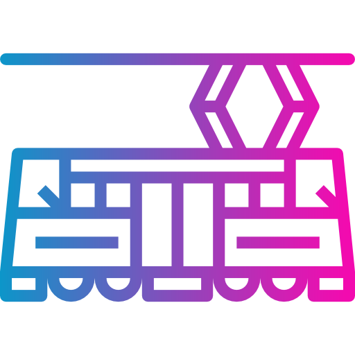 Tram Smalllikeart Gradient icon