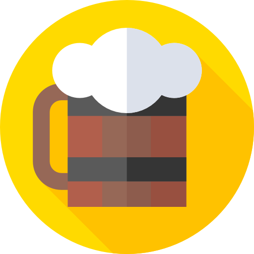bier Flat Circular Flat icon